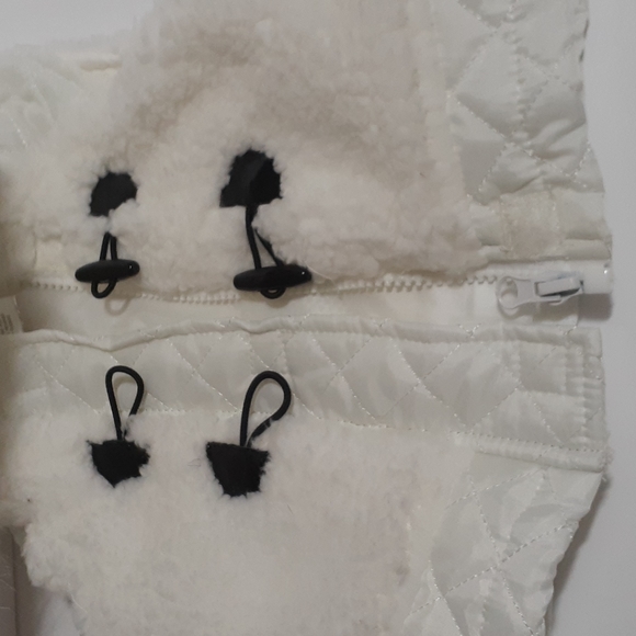 Little Lass Baby Girl Zip Up Winter Vest Size 3-6 Months like new| - Picture 4 of 4